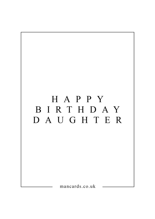 HAPPY BIRTHDAY DAUGHTER