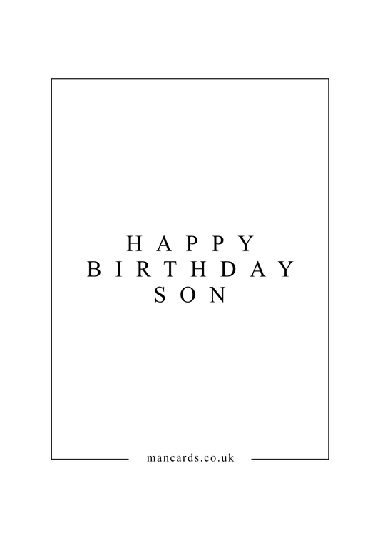 HAPPY BIRTHDAY SON